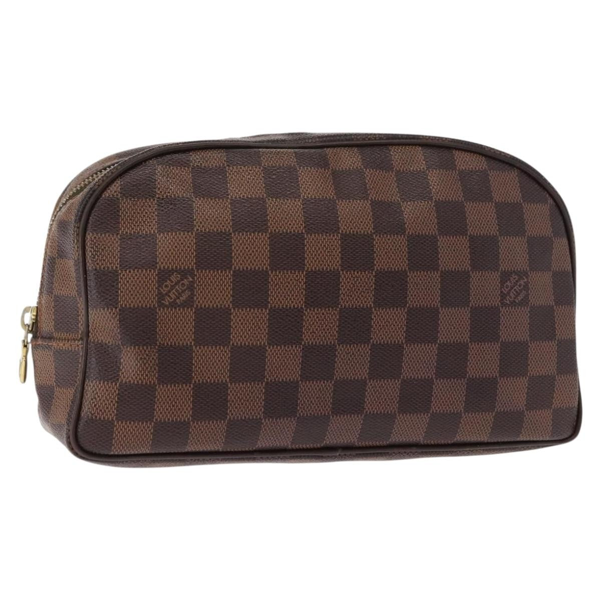 Louis Vuitton LOUIS VUITTON Damier Ebene Trousse Toilette25 Clutch Bag N47624 LV Authentic 151153