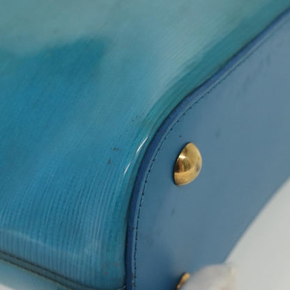 Louis Vuitton LOUIS VUITTON Epi Plage Mini Lagoon Bay Hand Bag Blue M92472 LV Authentic ep10332