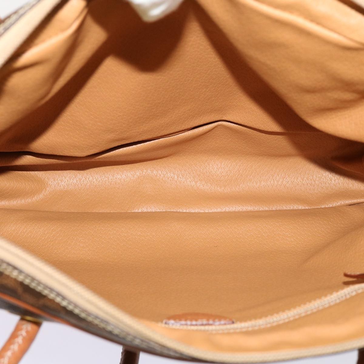 Celine CELINE Macadam Canvas Shoulder Bag PVC Brown Authentic 69901