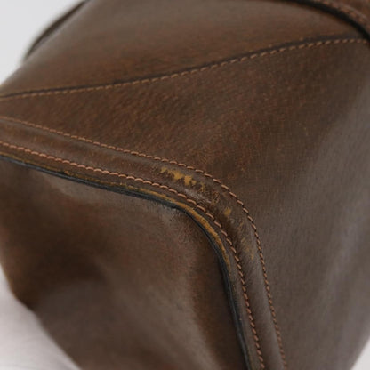 Gucci GUCCI Hand Bag Leather Brown Authentic 173031