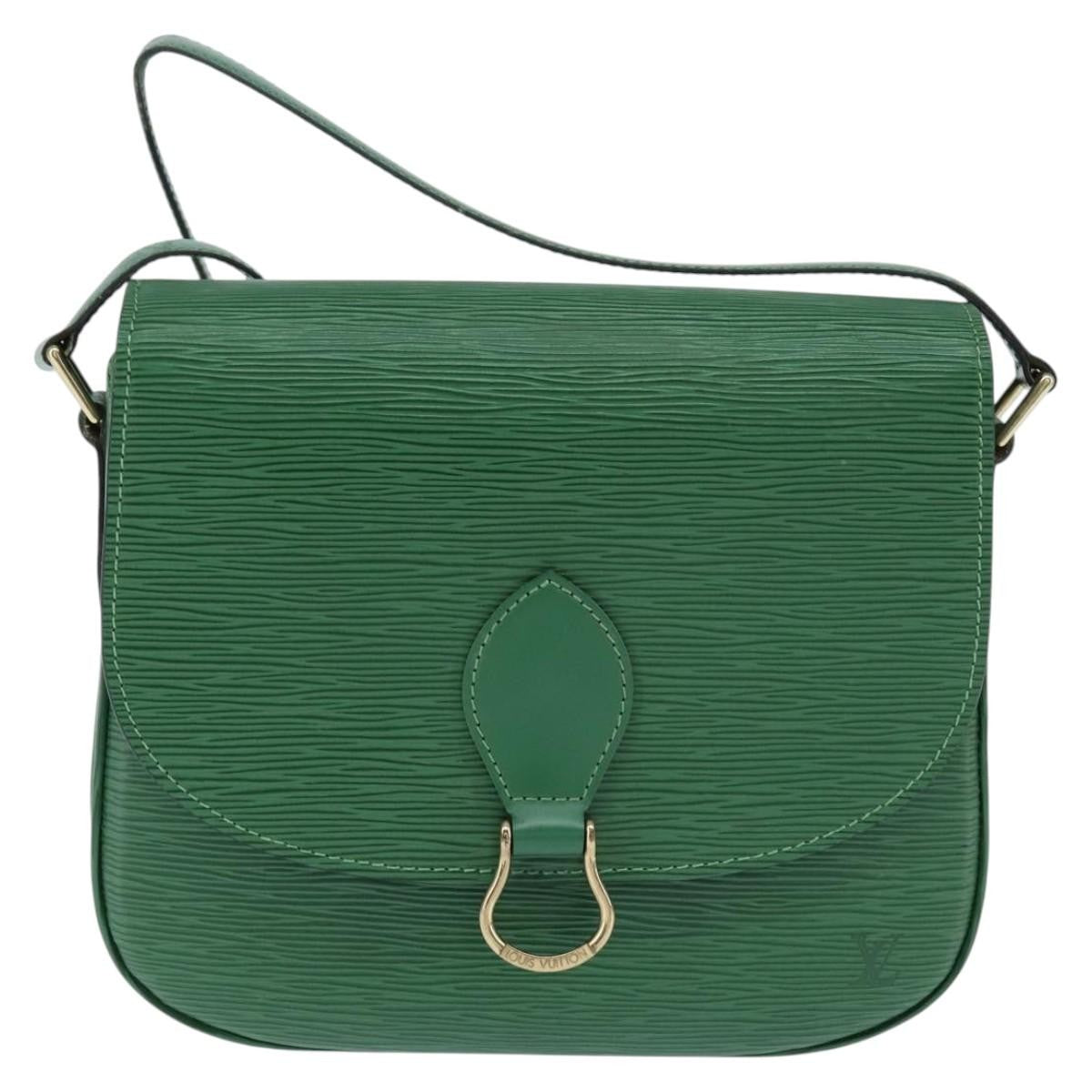 Louis Vuitton LOUIS VUITTON Epi Saint Cloud GM Shoulder Bag Green M52194 LV Authentic 147758
