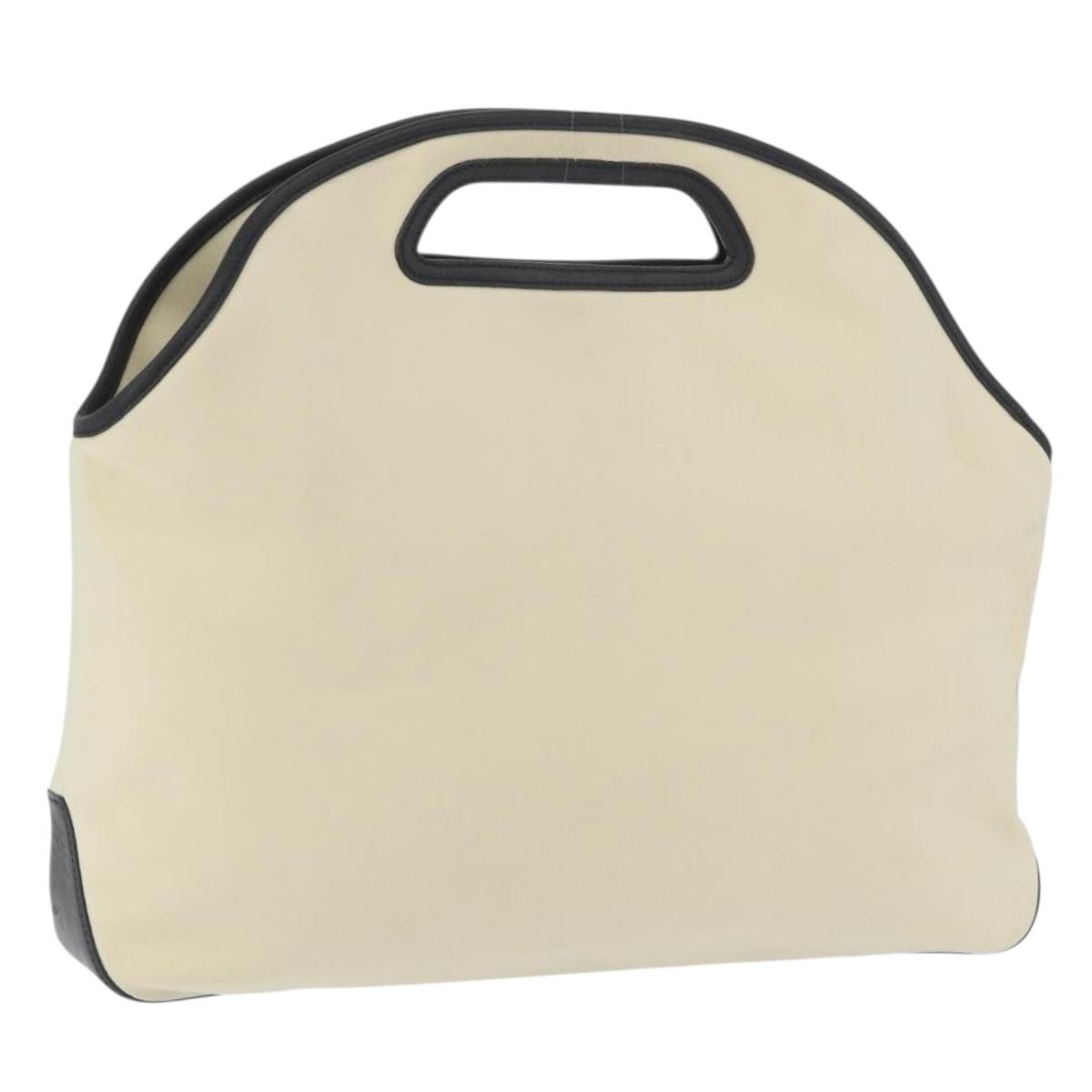 Loewe LOEWE Hand Bag Canvas Leather Beige Gold Authentic 174611