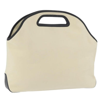 Loewe LOEWE Hand Bag Canvas Leather Beige Gold Authentic 174611