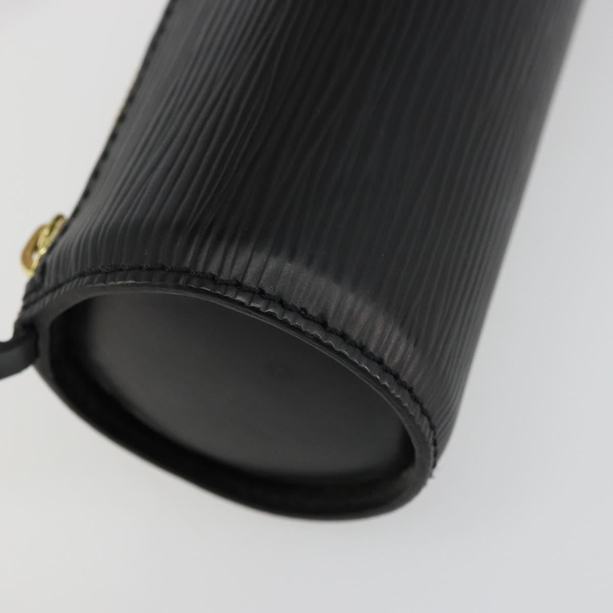 Louis Vuitton LOUIS VUITTON Epi Soufflot Pouch Black LV Authentic BA12311 Bag
