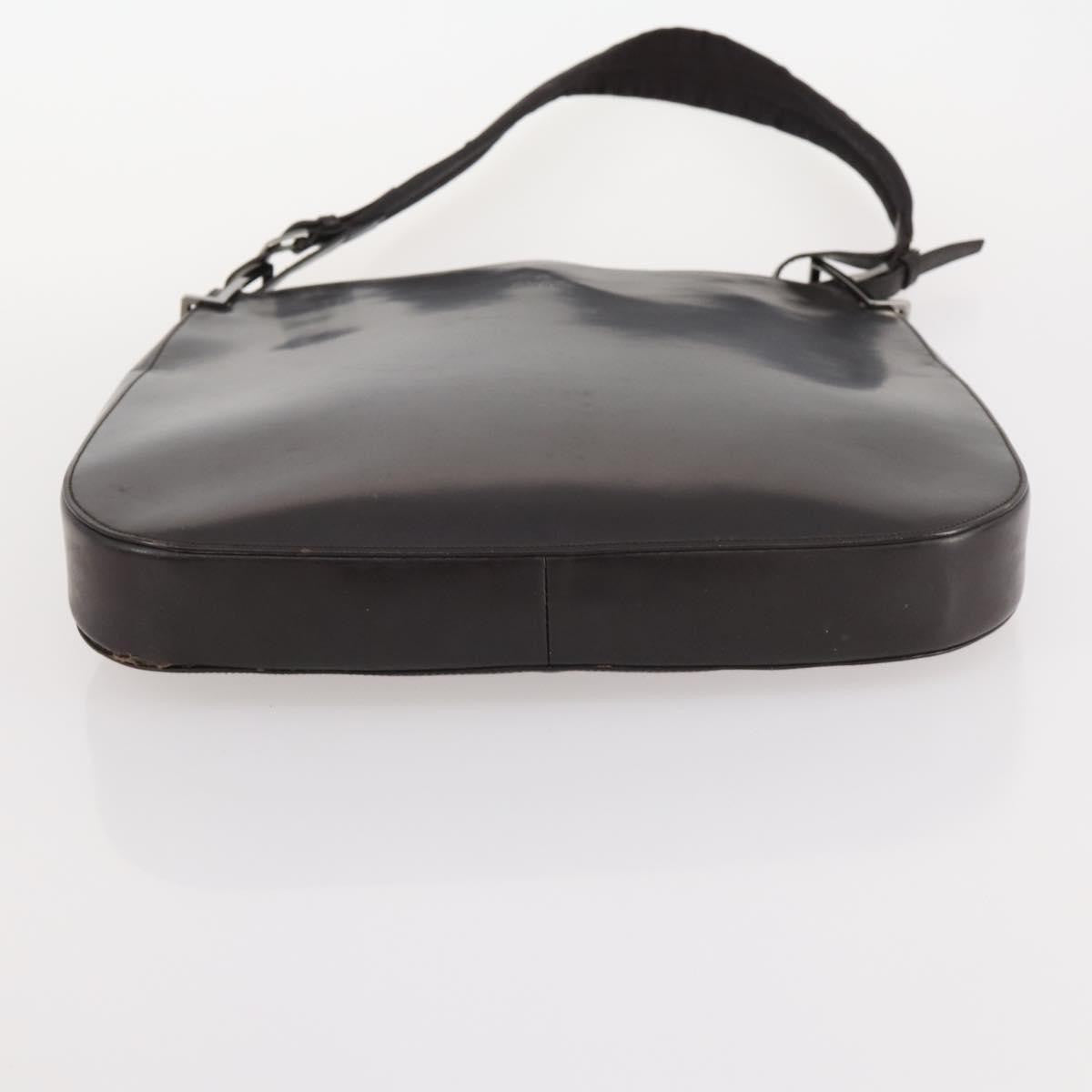 Gucci GUCCI GG Supreme Hand Bag Leather 2 Set Black Beige Authentic 173983