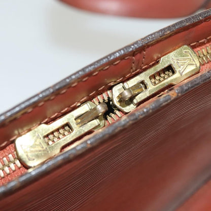 Louis Vuitton LOUIS VUITTON Epi Lussac Shoulder Bag Brown M52283 LV Authentic 136432