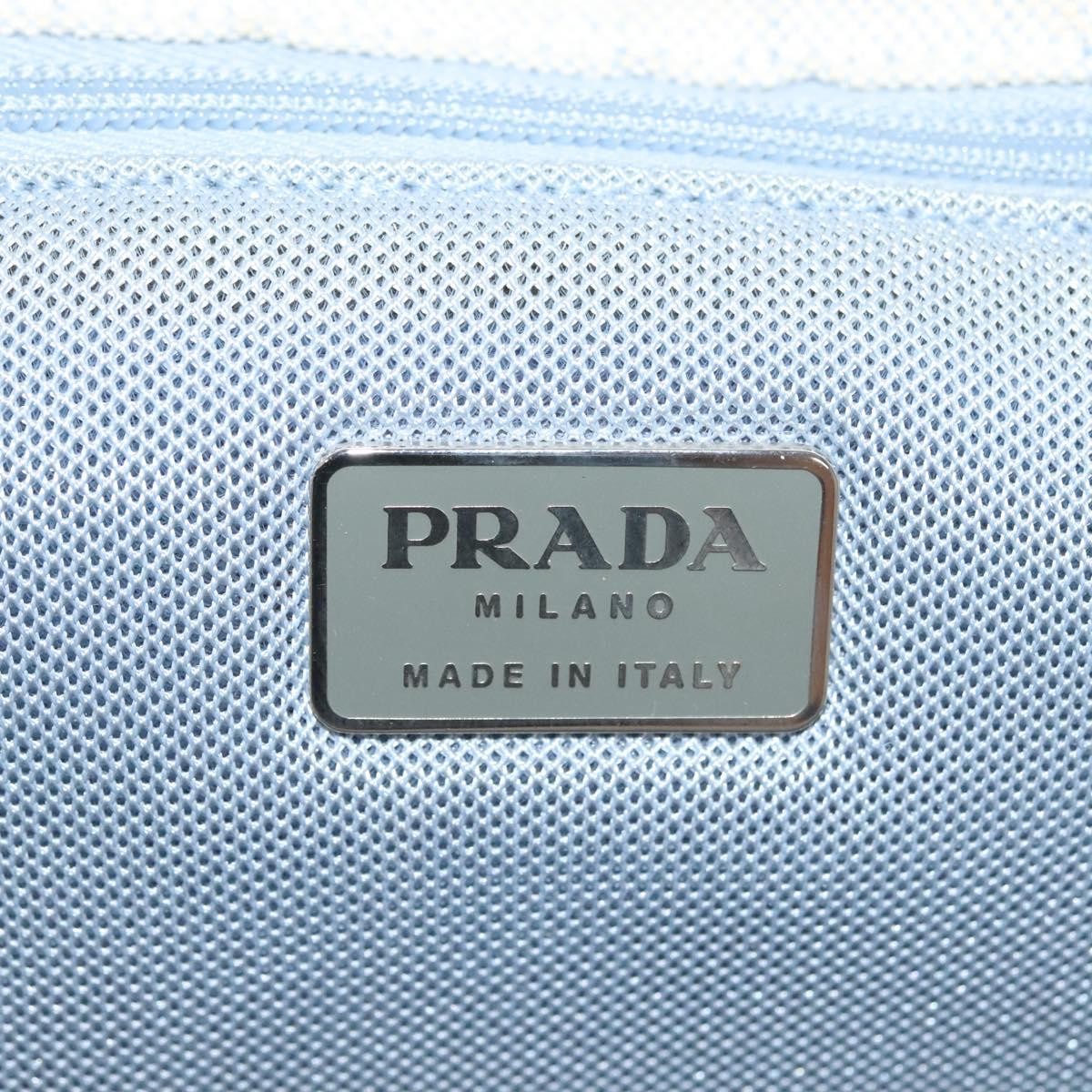 Prada PRADA Tote Bag Canvas Beige Silver Authentic 133386