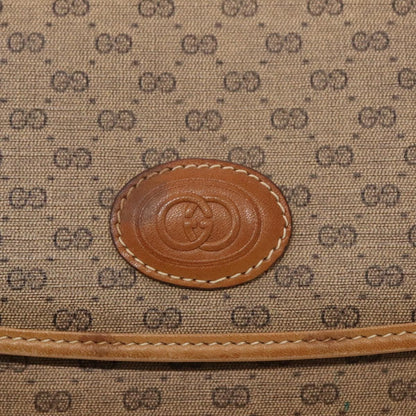 Gucci GUCCI Micro GG Supreme Shoulder Bag PVC Beige Gold 49 007 5548 Authentic th5401