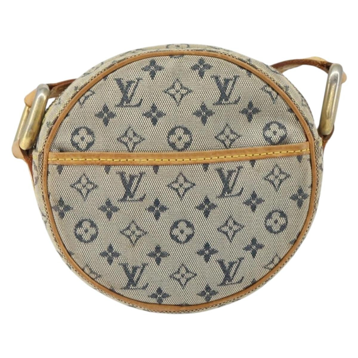 Louis Vuitton LOUIS VUITTON Monogram Mini Jeanne PM Shoulder Bag Blue M92001 LV Authentic 164196