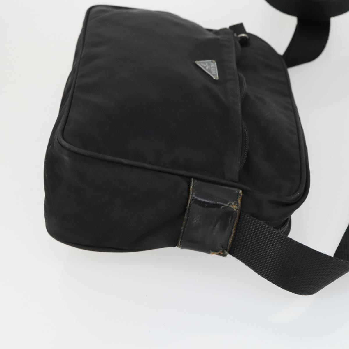 Prada PRADA Shoulder Bag Nylon 3 Set Khaki Black Authentic 165124