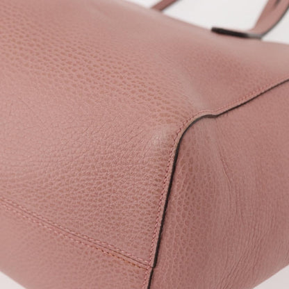 Gucci GUCCI Swing Tote Bag Leather Pink Gold 354408 Authentic am9500