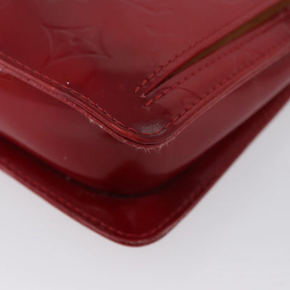 Louis Vuitton LOUIS VUITTON Monogram Vernis Motto Accessory Pouch Red M91137 LV Authentic YKZ724 Bag