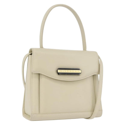 Givenchy GIVENCHY Hand Bag Leather 2way Beige Authentic 173803