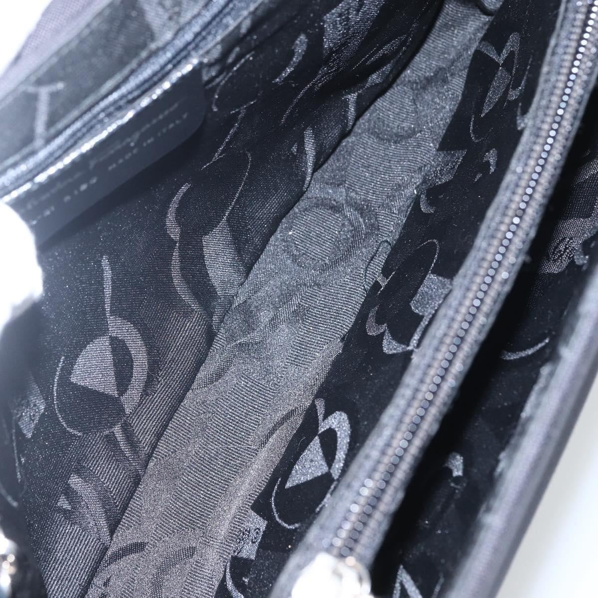 Salvatore Ferragamo Salvatore Ferragamo Vala Shoulder Bag Nylon Black Silver Authentic 162155