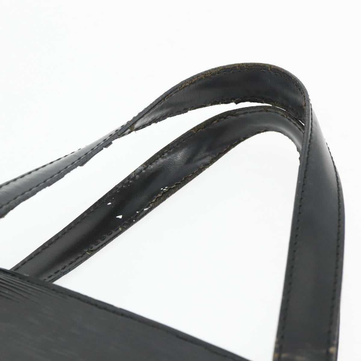 Louis Vuitton LOUIS VUITTON Epi Saint Jacques Hand Bag Black M52272 LV Authentic 175051