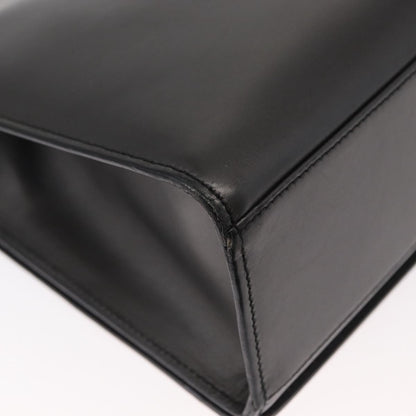Gucci GUCCI Shoulder Bag Leather Black Gold Authentic BA8638