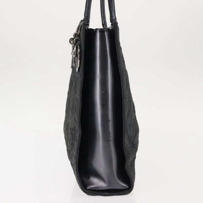 Dior Christian Dior Canage Shoulder Bag Nylon Black Silver Authentic 144646
