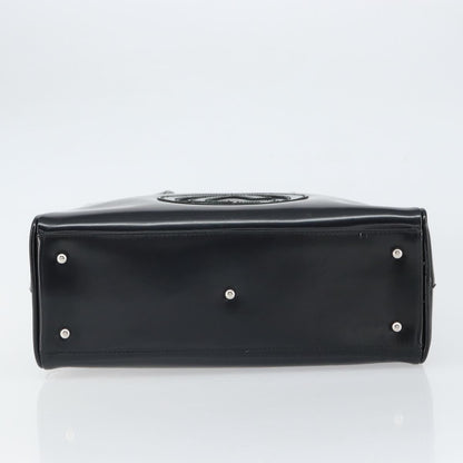 Gucci GUCCI Hand Bag Patent leather Black Silver 000 1274 0505 Authentic ep12647