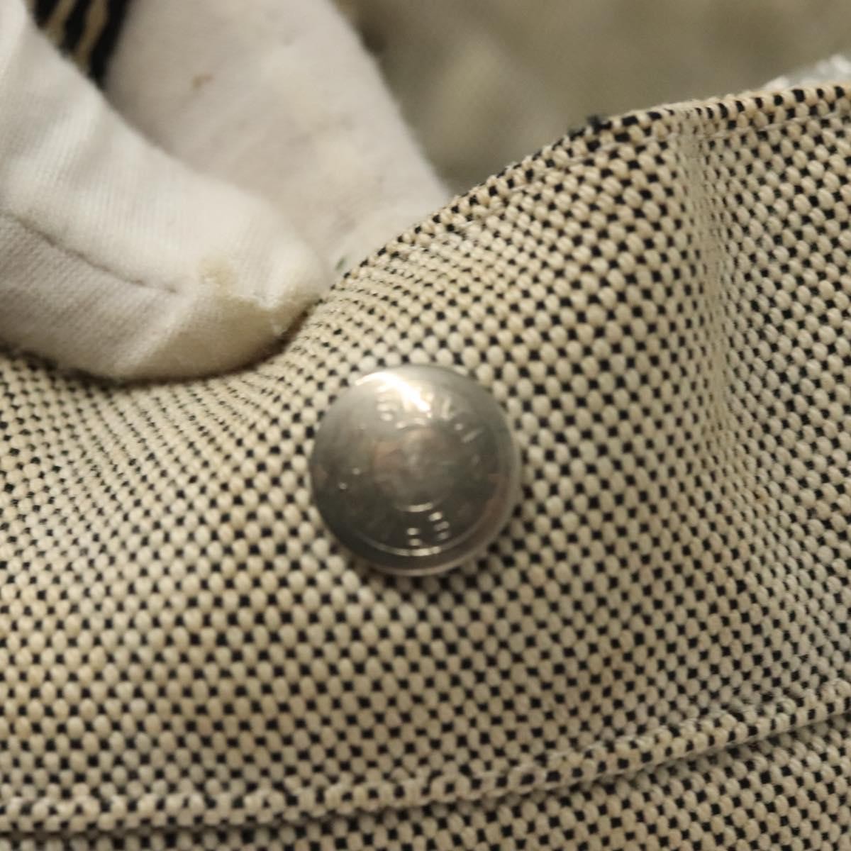 Hermès Hermès HERMES Fourre Tout MM Hand Bag Canvas Gray Silver Authentic 133159