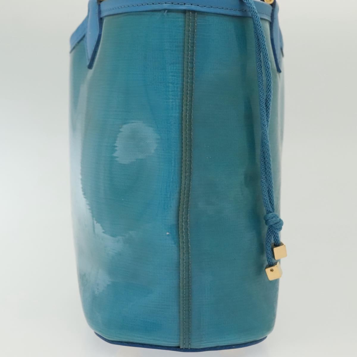 Louis Vuitton LOUIS VUITTON Epi Plage Mini Lagoon Bay Hand Bag Blue M92472 LV Authentic ep10332