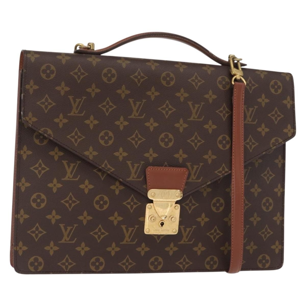 Louis Vuitton LOUIS VUITTON Monogram Porte Documents Bandouliere Bag M53338 LV Authentic 150924