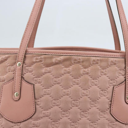 Gucci GUCCI GG Canvas Tote Bag Nylon Pink Gold 211976 Authentic LNZ669