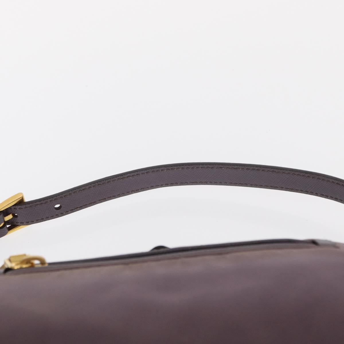 Prada PRADA Shoulder Bag Nylon Gold Purple Authentic 156015