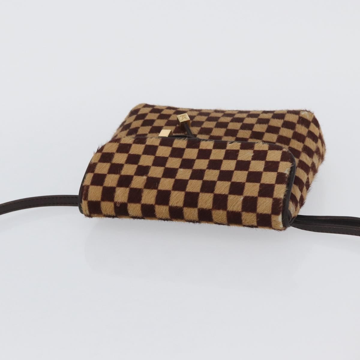 Louis Vuitton LOUIS VUITTON Damie sovage Gazelle Bag Harako leather Brown M92130 Authentic ka3269