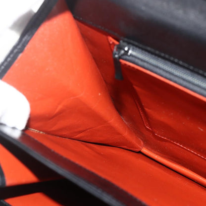 Saint Laurent SAINT LAURENT Shoulder Bag Leather Black Silver Authentic 176228
