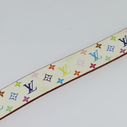 Louis Vuitton LOUIS VUITTON Monogram Multicolor Ceinture Carre Belt White M9270U LV Authentic MY153 Bag
