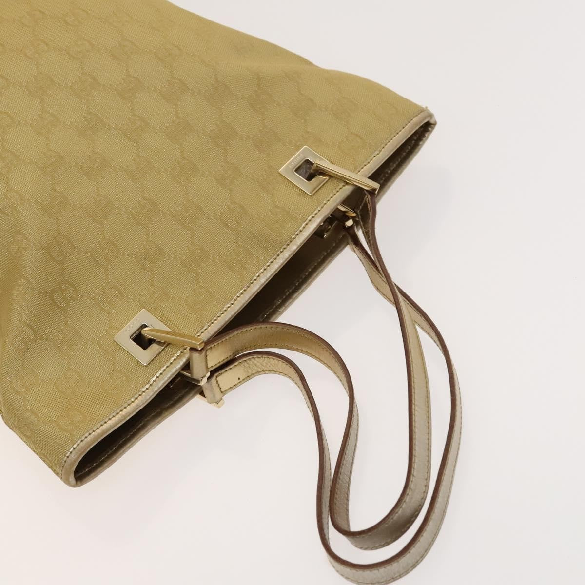 Gucci GUCCI GG Canvas Shoulder Bag 2 Set Beige Gold Authentic ti3169