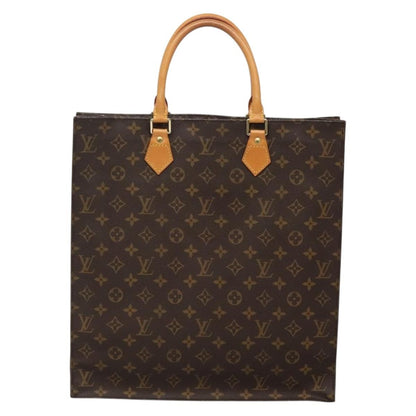 Louis Vuitton LOUIS VUITTON Monogram Sac Plat Hand Bag M51140 LV Authentic 132837