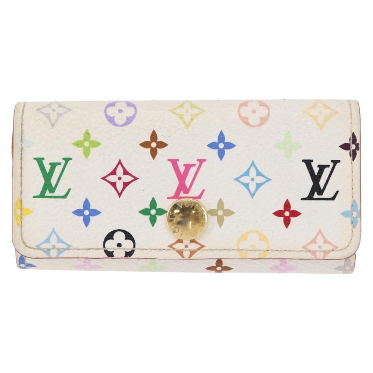 Louis Vuitton LOUIS VUITTON Monogram Multicolor Multicles 4 Key Case White M93731 Authentic 153417 Bag