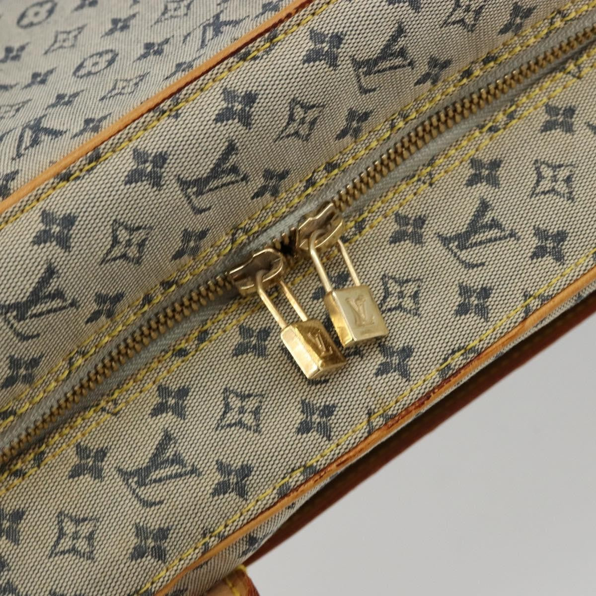 Louis Vuitton LOUIS VUITTON Monogram Mini Marie Hand Bag Blue M92003 LV Authentic ep14206
