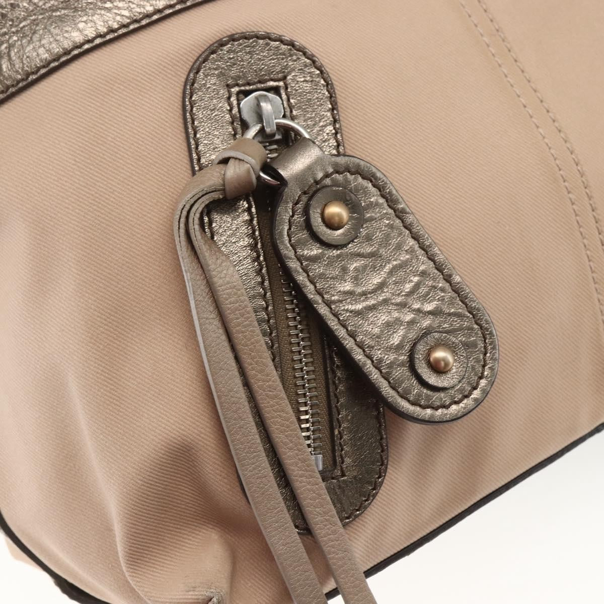 Chloé Chloé Chloe Tote Bag PVC Leather Gold Authentic 162332