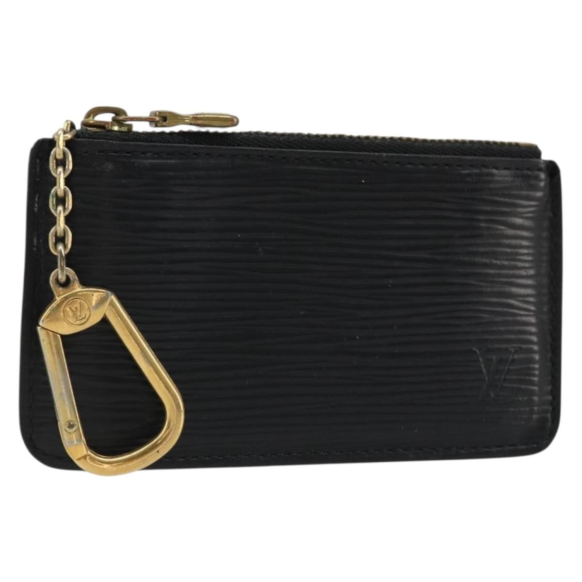Louis Vuitton LOUIS VUITTON Epi Pochette Cles Coin Purse Black M63802 LV Authentic YKZ1632