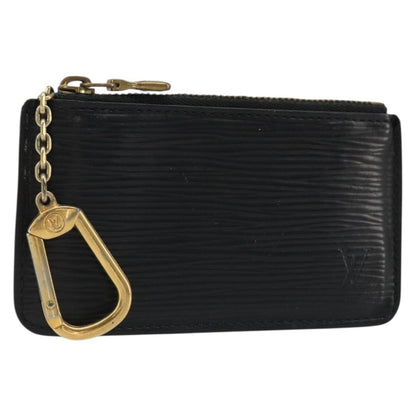 Louis Vuitton LOUIS VUITTON Epi Pochette Cles Coin Purse Black M63802 LV Authentic YKZ1632