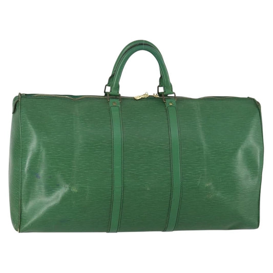 Louis Vuitton LOUIS VUITTON Epi Keepall 55 Boston Bag Green M42954 LV Authentic 158013