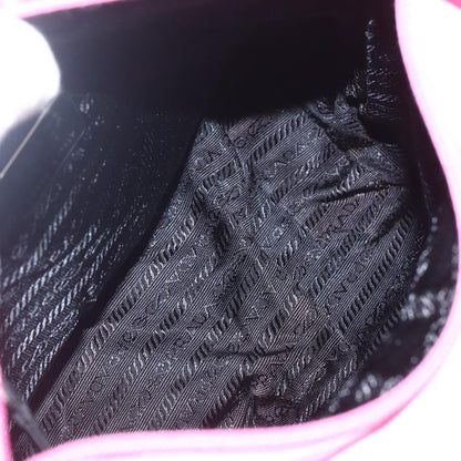 Prada PRADA Tote Bag Nylon Pink Silver Authentic 164823