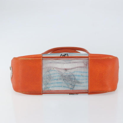 Prada PRADA Hand Bag Vinyl Clear Silver Authentic 161719
