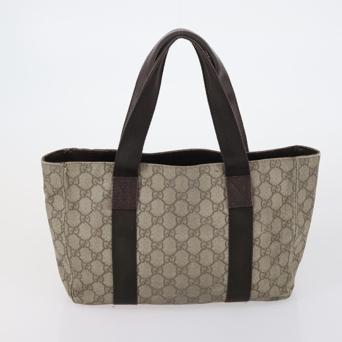 Gucci GUCCI Hand Bag Canvas nylon 4 Set Beige Black Green Authentic bs30536