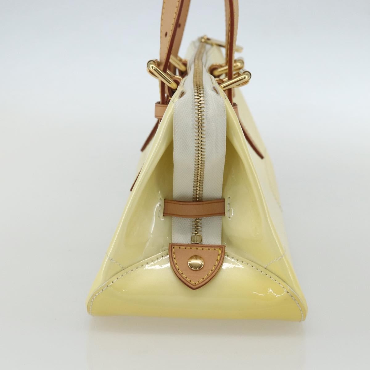 Louis Vuitton LOUIS VUITTON Monogram Vernis Rosewood Avenue Hand Bag Perle M93508 Authentic ka519