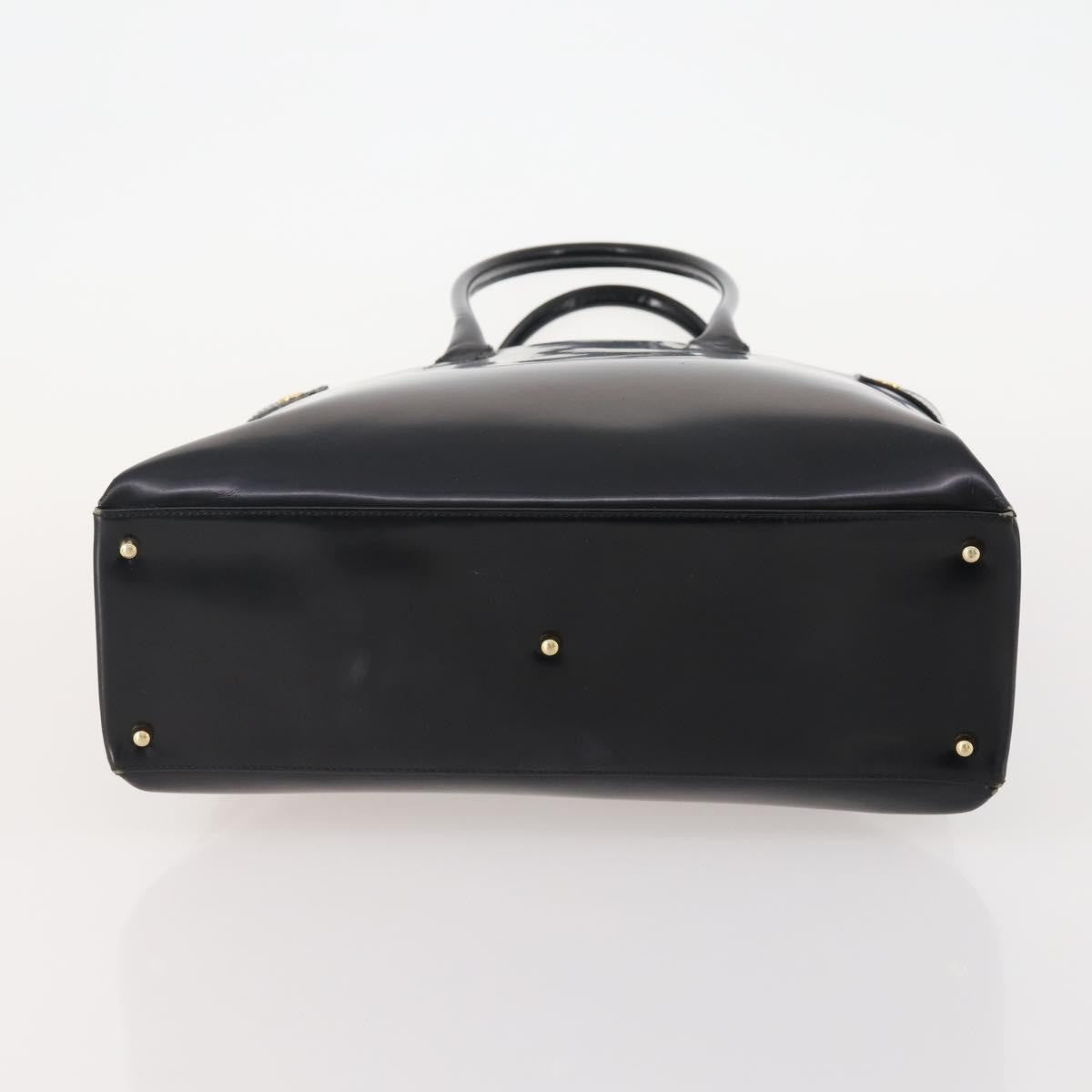 Gucci GUCCI Tote Bag Patent leather Black Gold 002 1046 0407 Authentic BAZ151