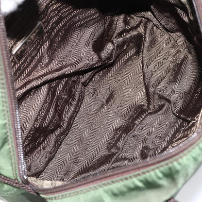 Prada PRADA Hand Bag Nylon Green Authentic 153060
