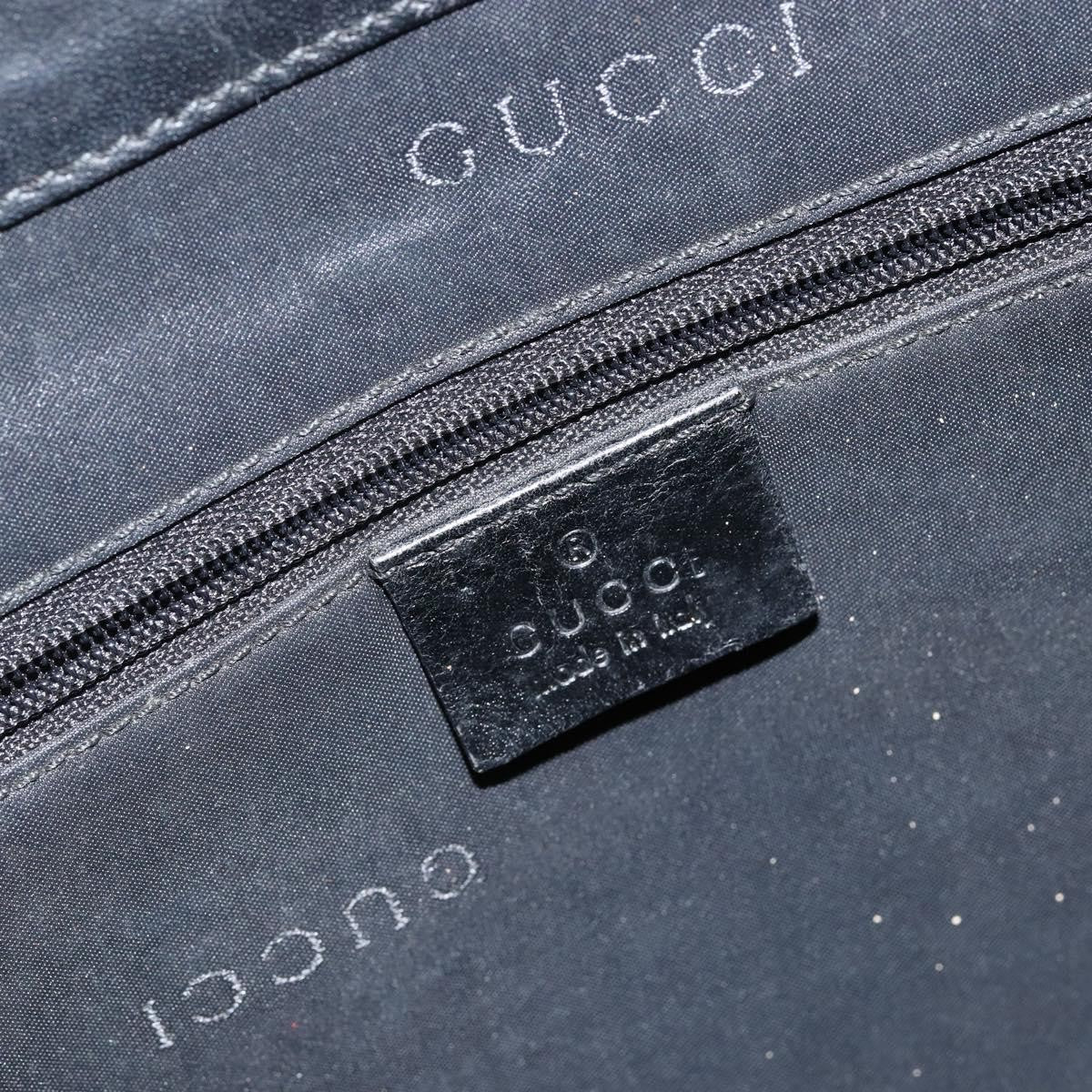 Gucci GUCCI Jackie Shoulder Bag Nylon Black Silver 002 1073 3444 Authentic bs29509