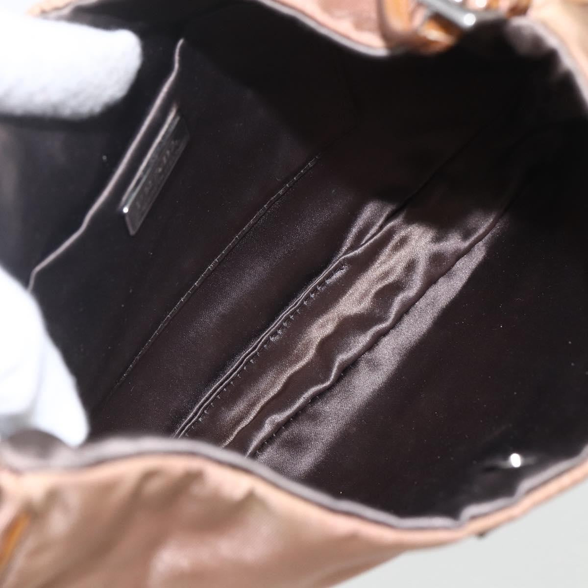 Prada PRADA Shoulder Bag Nylon Beige Gold Authentic 162843