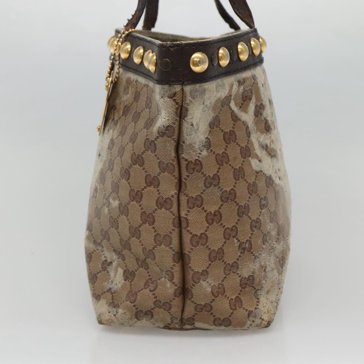 Gucci GUCCI GG Crystal Tote Bag Beige 207291 Authentic MX192