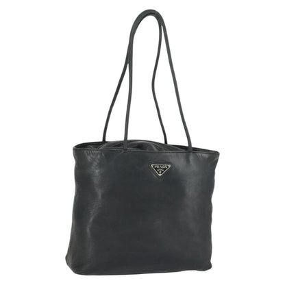 Prada PRADA Tote Bag Leather Black Authentic 165044