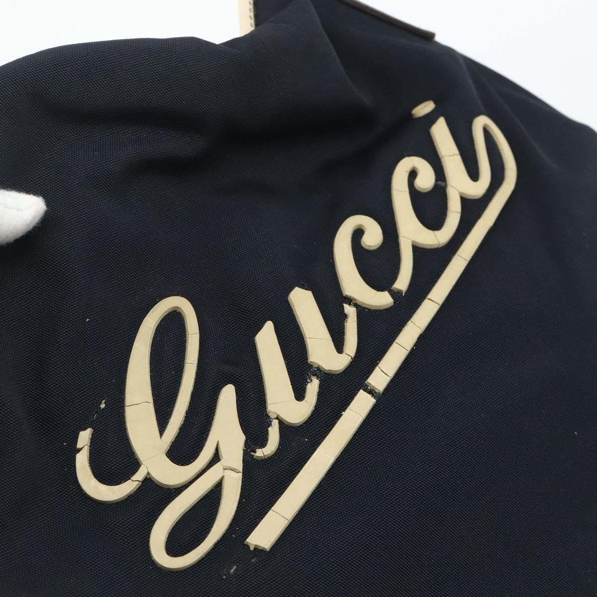 Gucci GUCCI Tote Bag Canvas Gold Navy 169949 Authentic bs34912