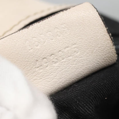Gucci GUCCI Tote Bag Leather Ivory Gold 189835 Authentic 135191